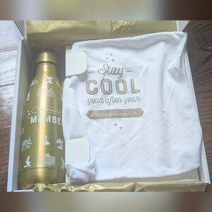 Disney Vacation Club Gold Water Bottle and Towel Set